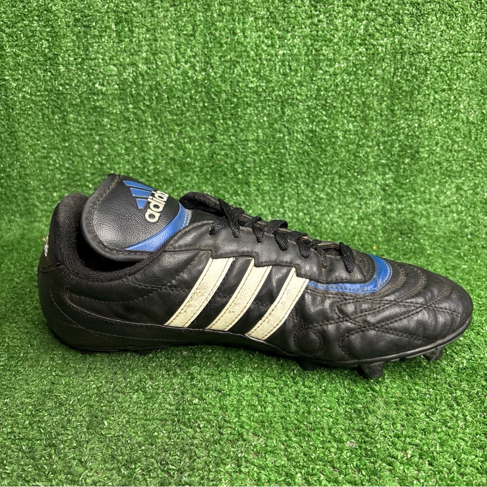 Vintage 1995 Adidas Classic Black Leather Soccer Football Cleats Mens Size 11 - Picture 6 of 12